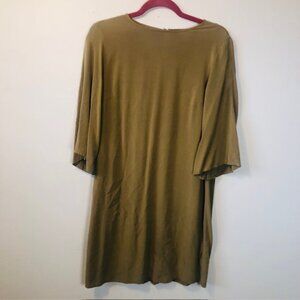 Boho H&M Mini Olive Green Dress Size 10
